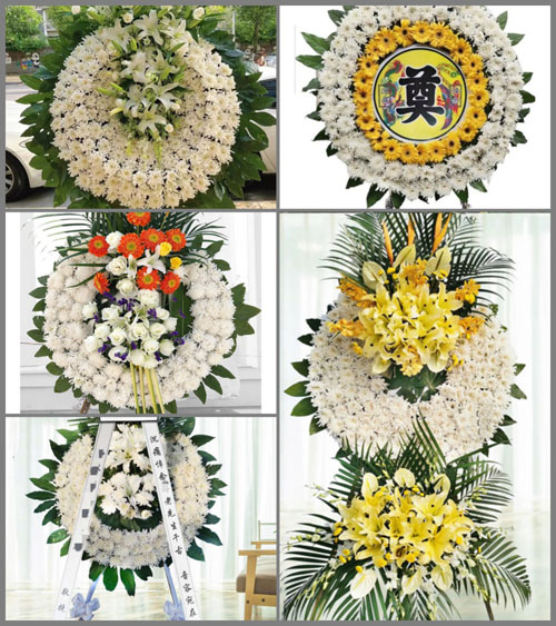 河南南阳新野县上港乡果园村花圈速递